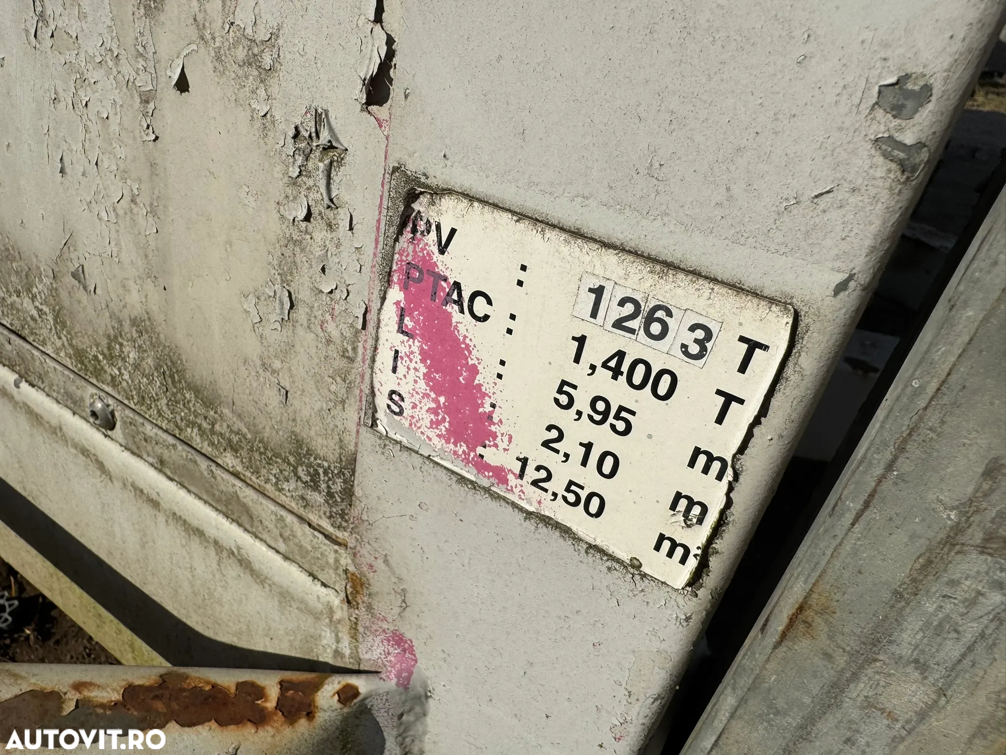 Remorca Container Vestiar / Depozit / Organizare Santier : 4 BUC : cu ACTE - 6