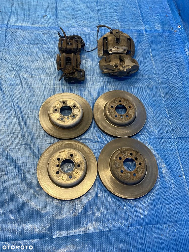 BMW F10 F11 535i SWAP KOMPLET ZACISKI TARCZE HAMULCOWE PRZÓD 348MM TYŁ 330MM  JARZMA PRZEDNIE TYLNE KOMPLET ORYGINAŁ BMW - 13