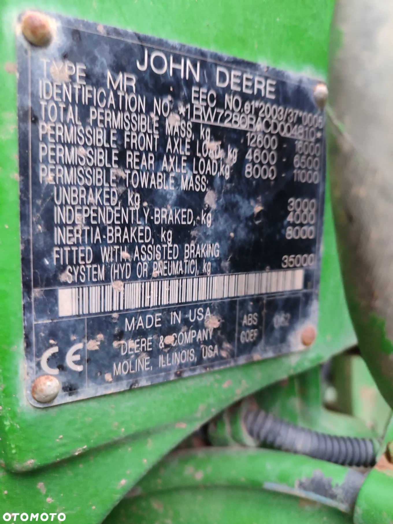 John Deere Ciągnik rolniczy John Deere 7280R 2012rok z ładowaczem tur 7284mth - 40