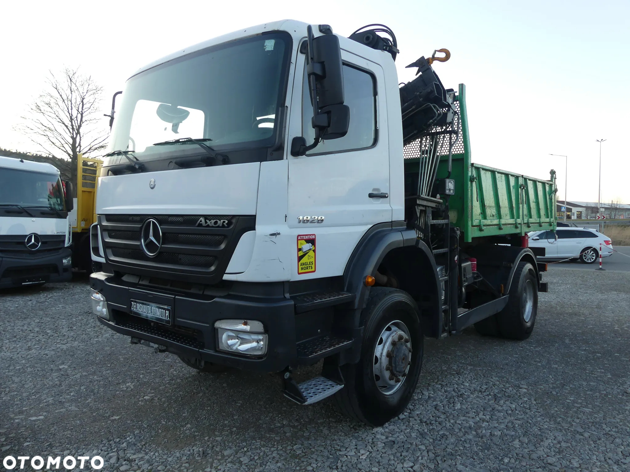 Mercedes-Benz AXOR 1828 4x4 / WYWROTKA + HDS HIAB 10.3 m / SKŁADANY W Z / - 8