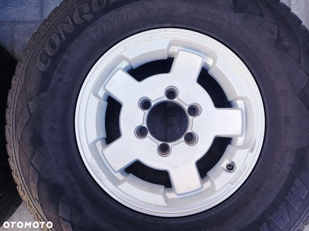 FELGI Z OPONAMI KOŁA ALUMINIOWE ISUZU TROOPER R15 6X139.7 ET -15 110 mm OPONY R15 265/70 NR20 - 2