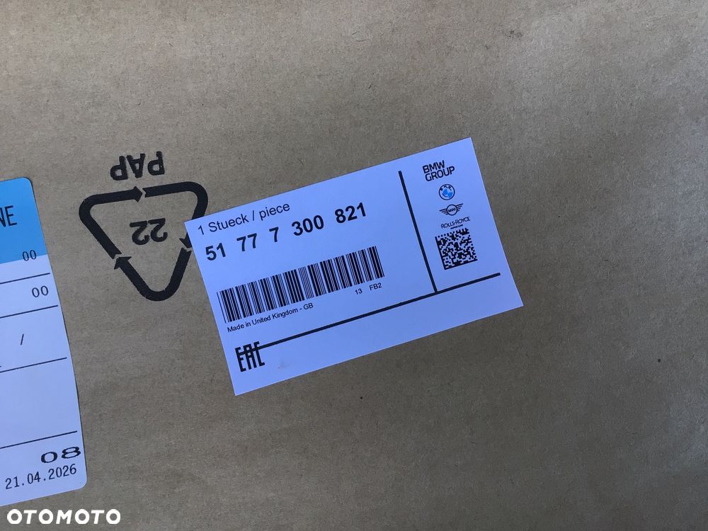 Listwa tylna lewa błotnika Mini Cooper F55 F56 F57 Nowa - 3