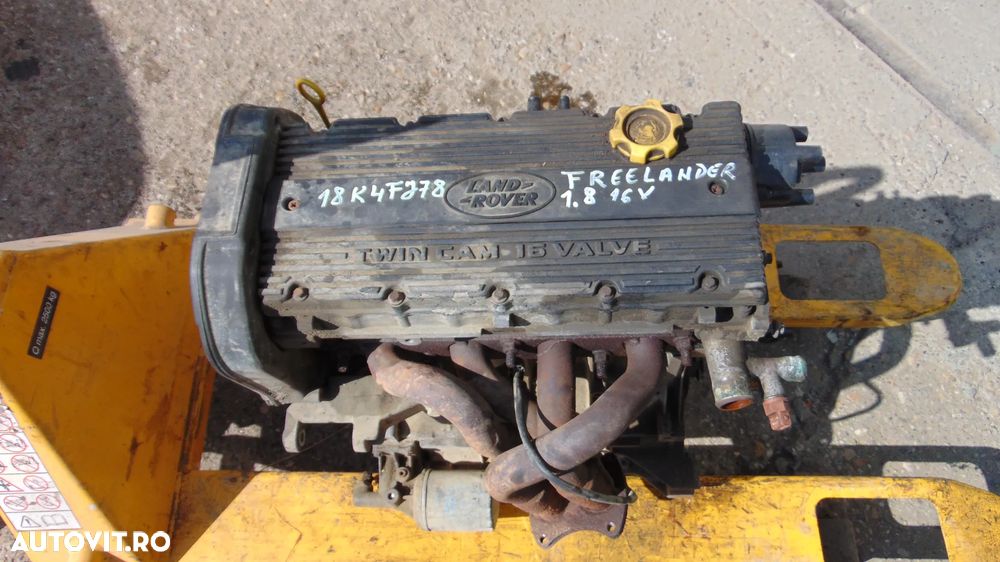 Motor Land Rover Freelander 1  1.8 benzina 16 valve cu aprindere prin delcou 120 CP an 1998-2006 cod 18K4FJ78 - 1