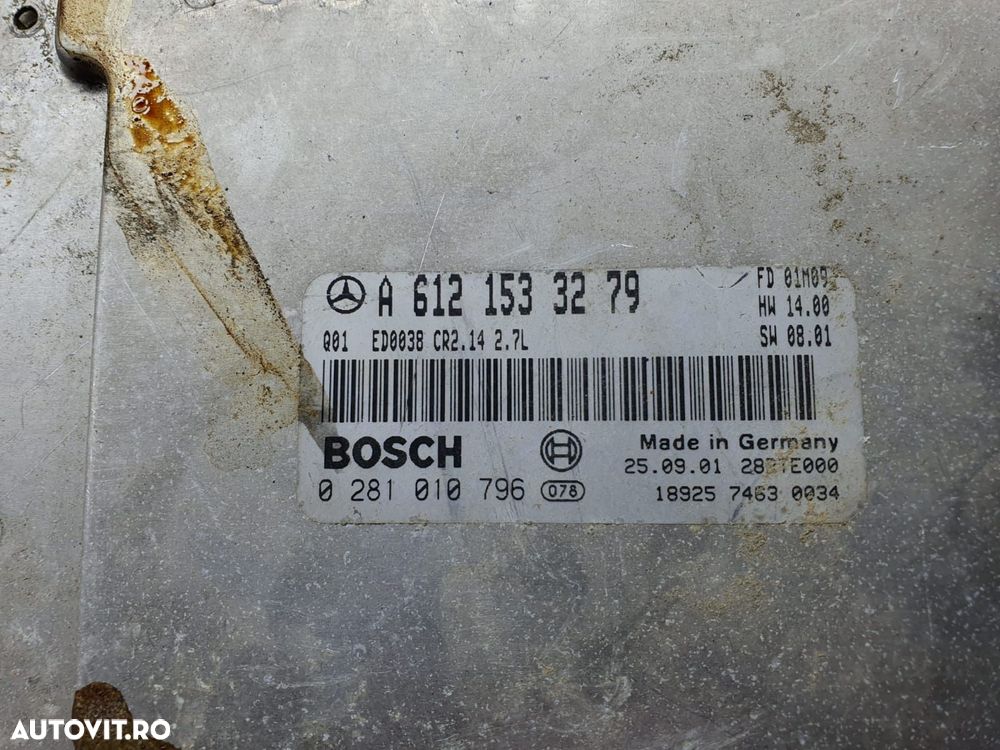 Calculator motor a6121533279 2.7 cdi OM612 Mercedes-Benz ML W163 [199 - 2