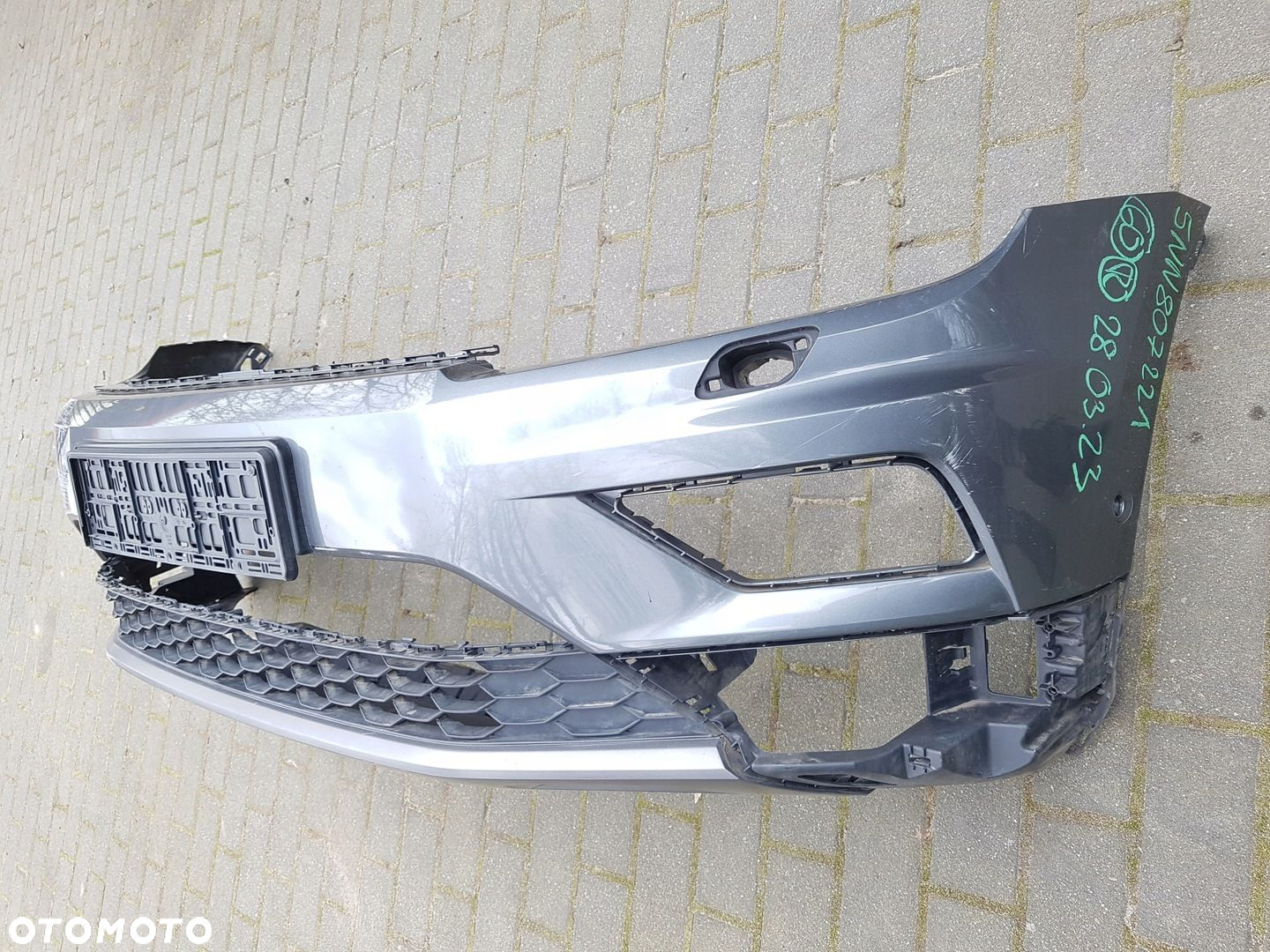 VW TIGUAN ALLSPACE zderzak przód spoiler kratka 5NN807221 6PDC - 2