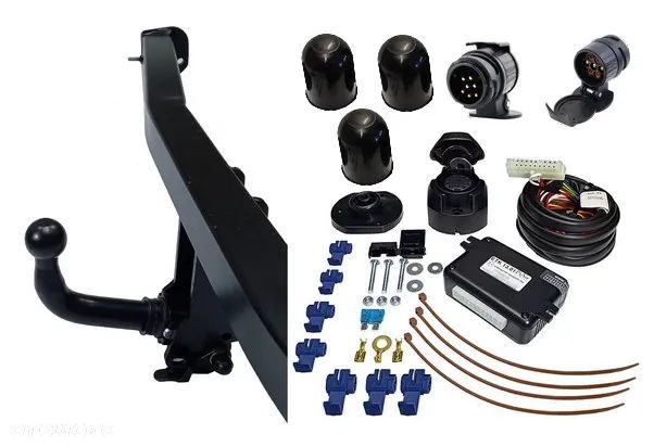 CHRYSLER VOYAGER+GRAND2004-20 HAK HOLOWNICZY Z KULĄ WYPINANĄ HORYZONTALNIE+MODUŁ13PIN - 1