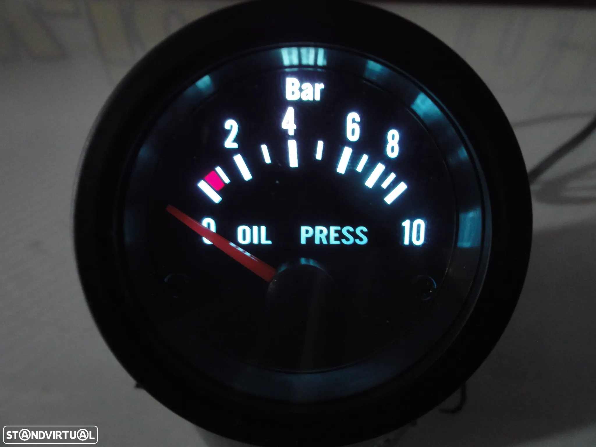 Manómetro fundo preto estilo VDO / Od school disponível em Amperímetro, pressão do turbo, pressão do oleo, temperatura do oleo, temperatura da água, voltagem, vacuo - 27