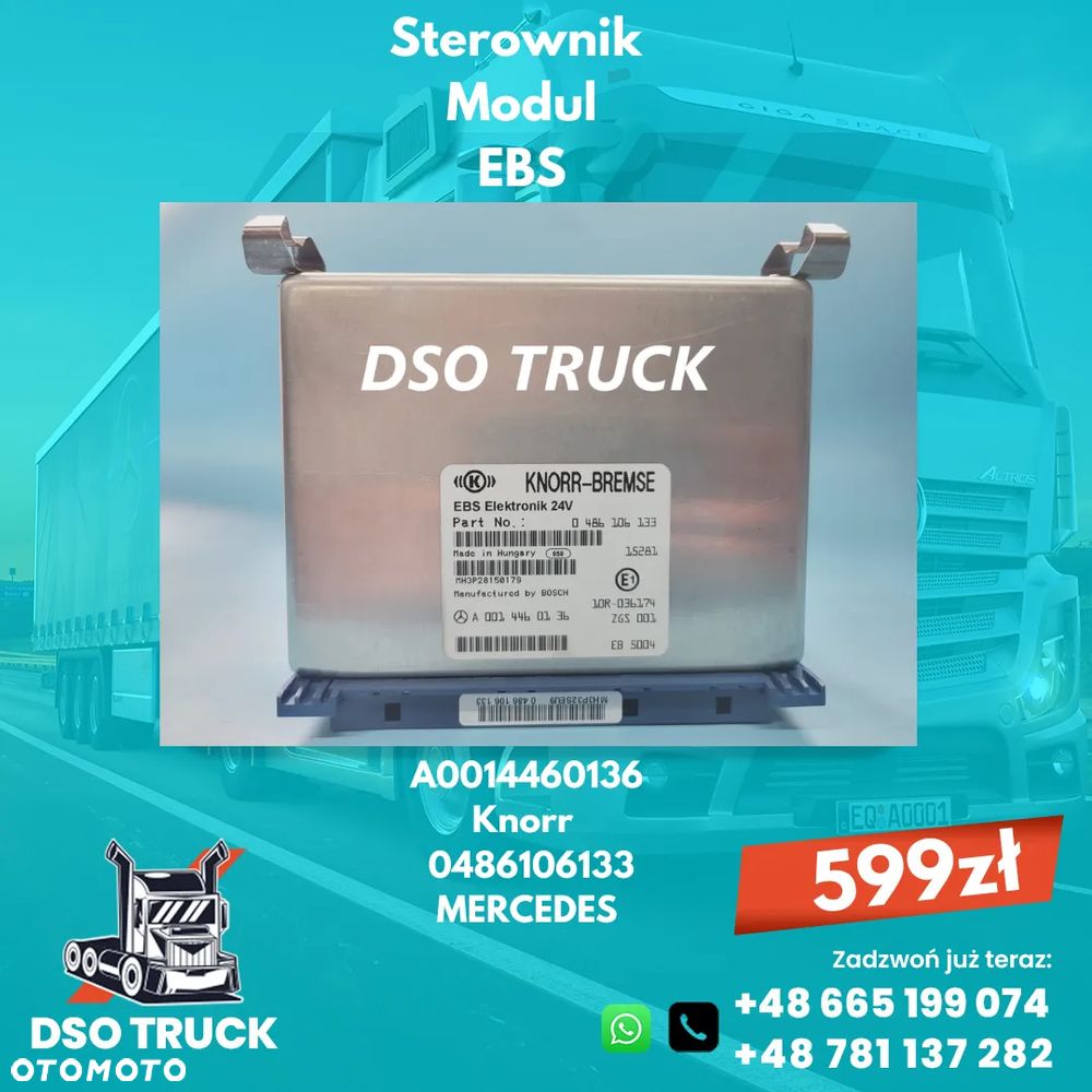 Sterownik Modul EBS Knorr A0014460136 0486106133 MERCEDES - 1