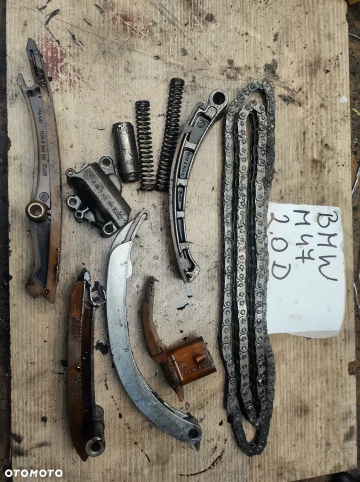 BMW E46 2,0D M47 rozrząd łancuch slizgi - 2