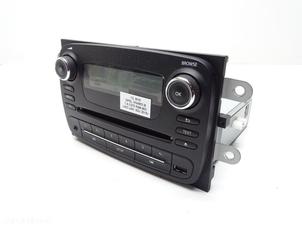 RADIO RADIOODTWARZACZ CD 93458577 OPEL VIVARO B TRAFIC III - 2