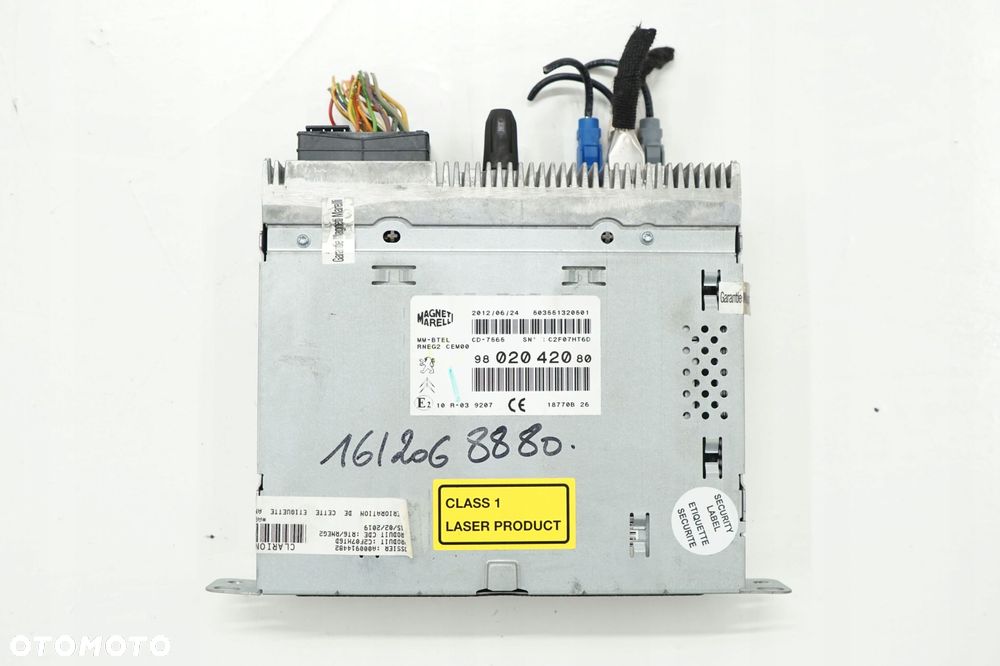 CITROEN DS5 12R RADIO NAWIGACJA 9802042080 - 1