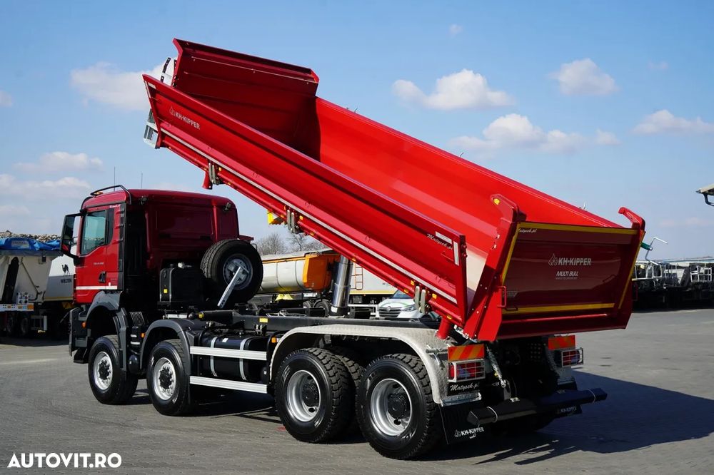 MAN TGS 41.480 / 8x8 / BASCULANĂ SPATE / MANUAL / NOU NOU / KH-KIPPER / - 11