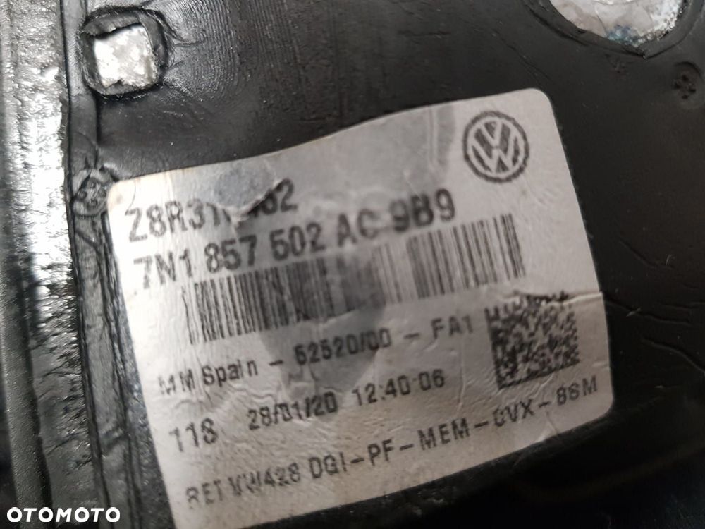 LUSTERKO ASYSTENT PRAWE ORYGINALNE EUROPA  VW SHARAN 2 ALHAMBRA II 13+2 PIN 7N 7N0 10-24 7N1857502AC - 5