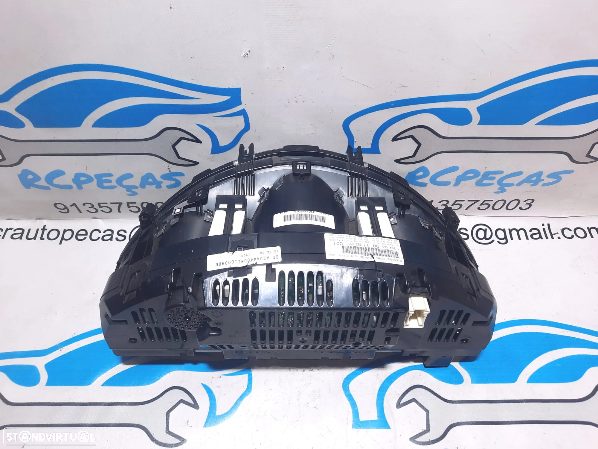 QUADRANTE MOSTRADORES PAINEL INSTRUMENTOS KM MERCEDES BENZ CLASS C W204 2049004000 A2044400311 - 4