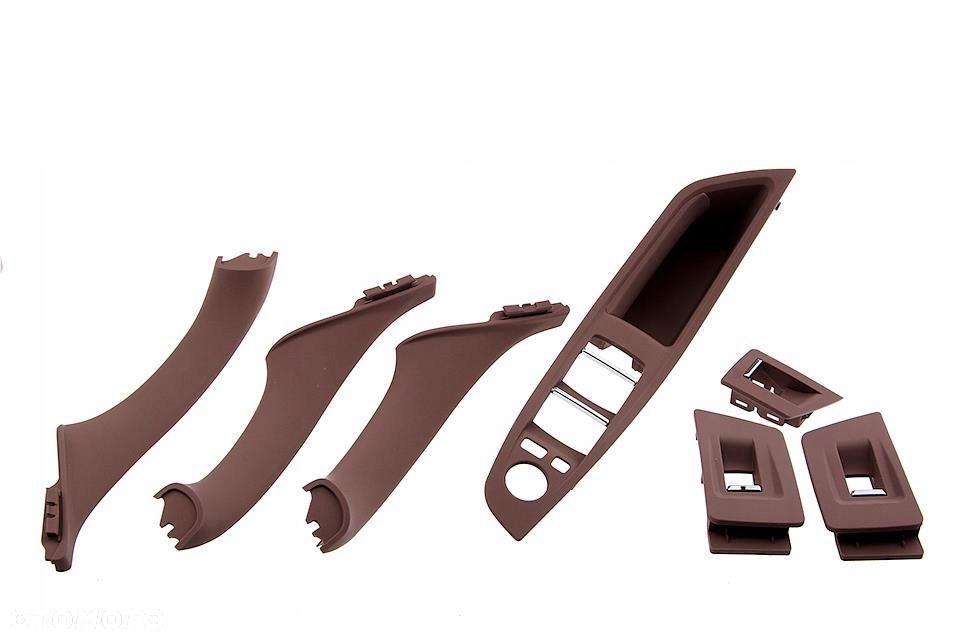 ZESTAW UCHWYTÓW DRZWI PRZÓD BRĄZ BMW 5 F10 F11 09- - 5