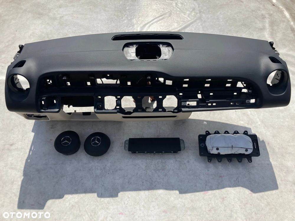 MERCEDES  A W177 B W247 GLB X247 CLA W118 DESKA KONSOLA KOKPIT PULPIT PÓŁKA PARAPET AIRBAG PODUSZKI POWIETRZNE KIEROWCY PASAŻERA KOLANOWA KOLAN KURTYNA KURTYNY FOTELA W FOTEL PASY PAS naprawa - 4