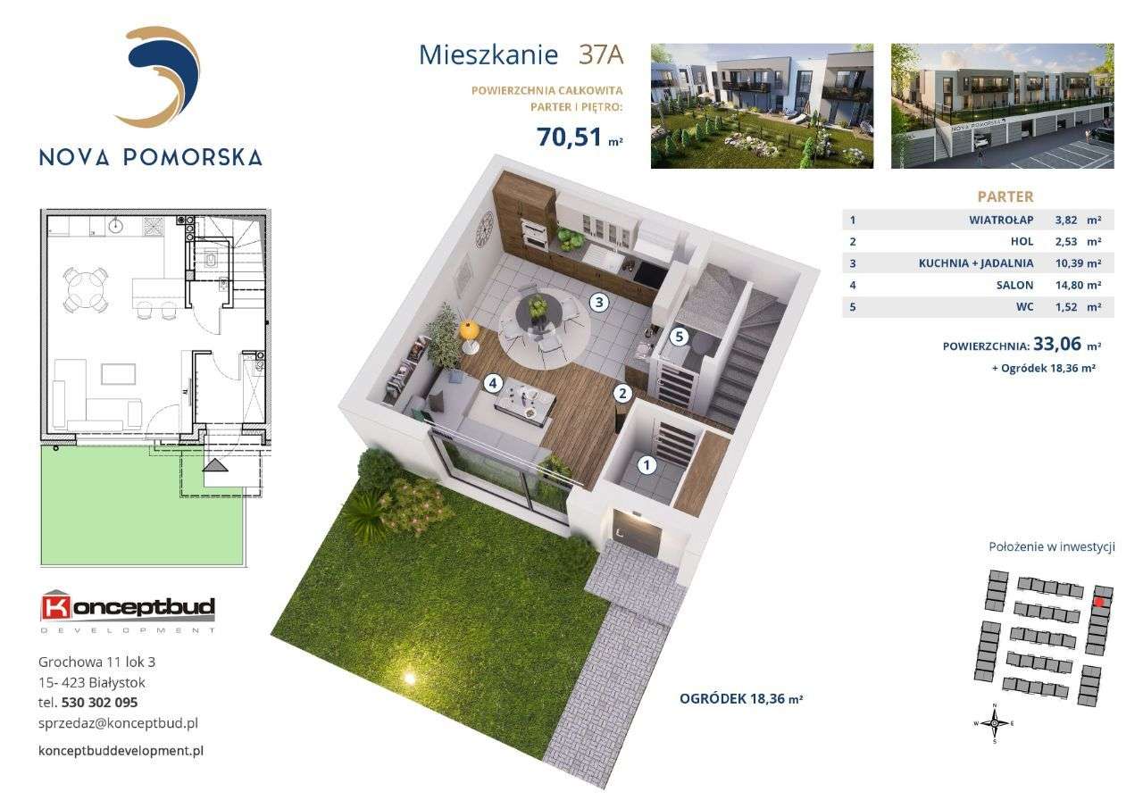 Nova Pomorska | mieszkanie 37A | 70.51 m2