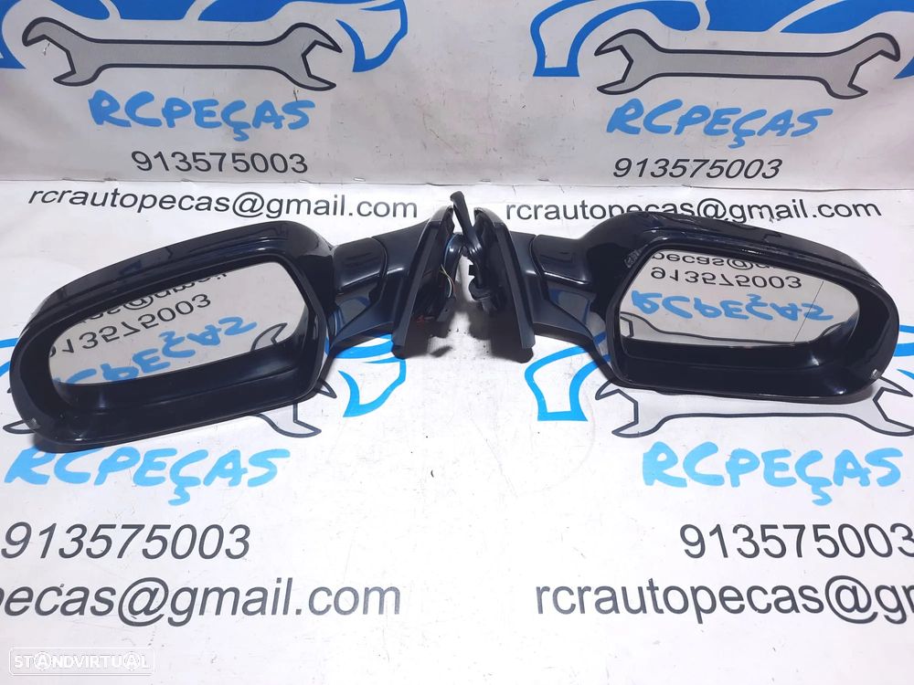 Espelhos Retrovisores Esquerdo Direito AUDI A4 B8 Pisca LED 2007 a 2015 - 4