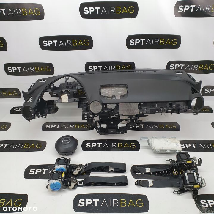 MAZDA CX3 DESKA ROZDZIELCZA KONSOLA KOKPIT PULPIT PODUSZKI AIRBAG AIR BAG PASY KIT SET - 1