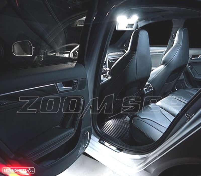 KIT COMPLETO 17 LAMPADAS LED INTERIOR PARA AUDI A4 S4 RS4 B8 QUATTRO SEDAN - 5