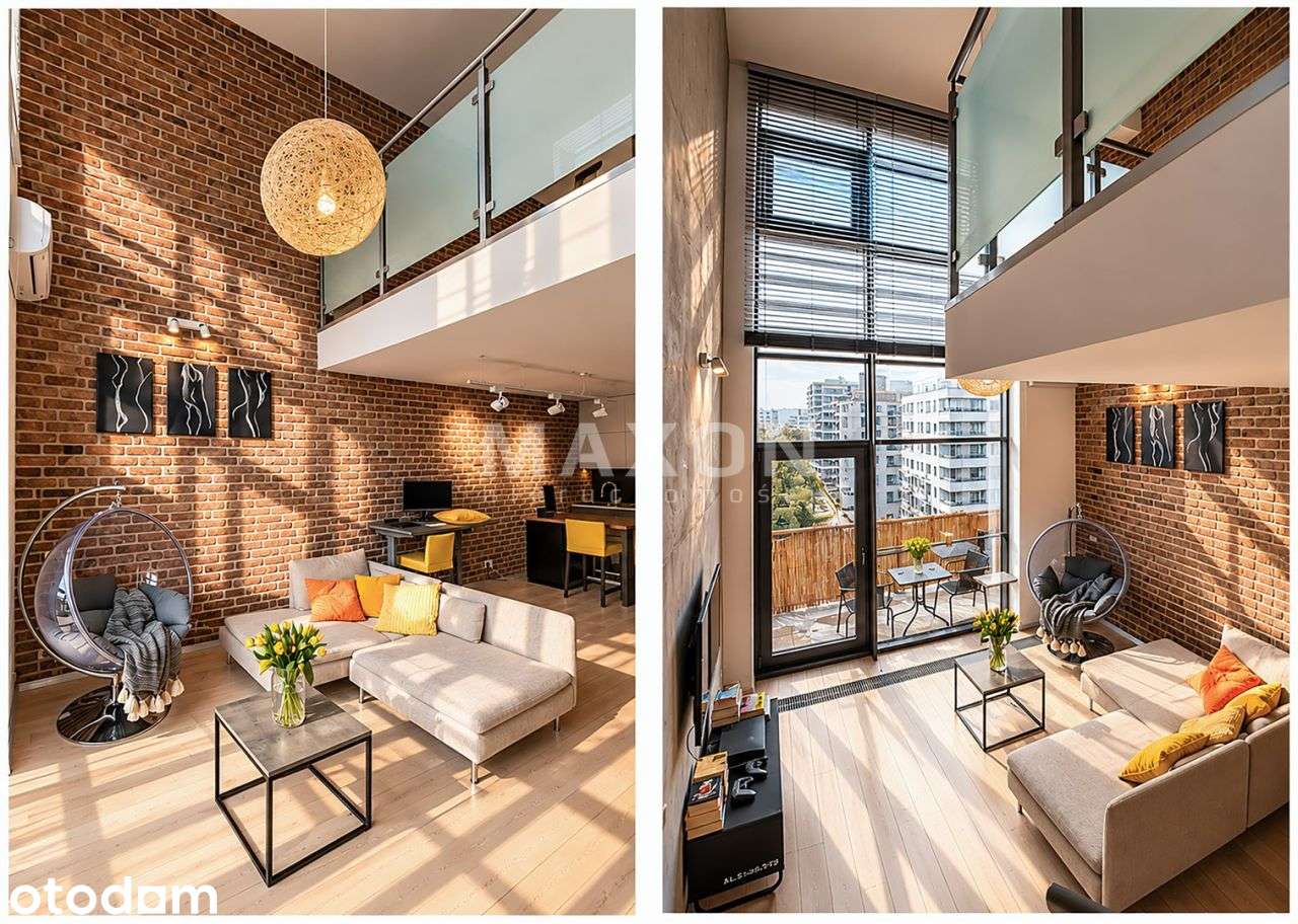 Loft 68 mkw. 6 metrów wysokości, Qbik, Mokotów