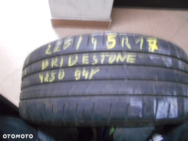 Opona pojedyńcza 225/45r17 bridgestone turanza t005 6mm lato