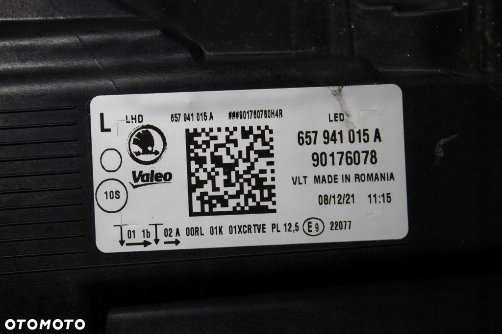 Skoda Scala Full Led Lewy Lampa Przód Lewa Igła - 3