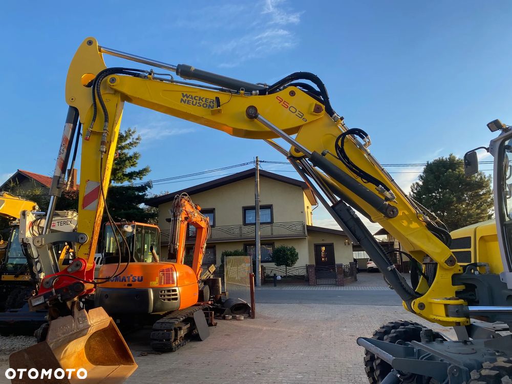 Wacker Neuson 9503 -2, PODPORY + PŁUG, 4000 MTH, 2 ŁYŻKI, DŁUŻSZY ZASIĘG, Z NIEMIEC, - 22