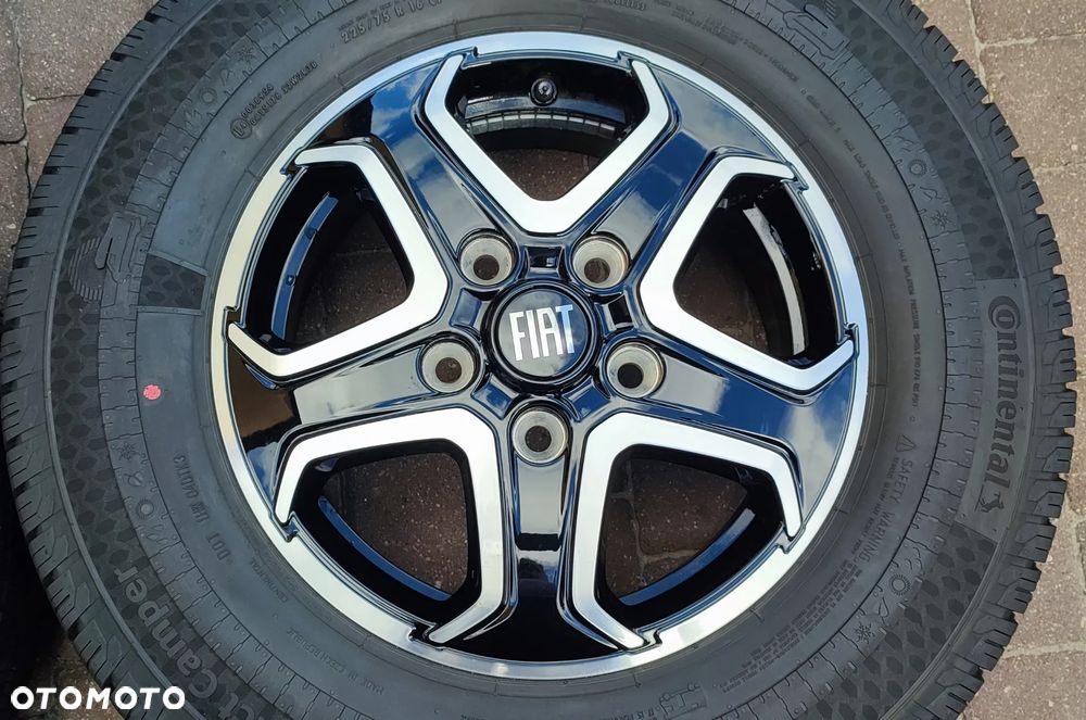 Koła Całoroczne Felgi Aluminiowe Oryg. Fiat Ducato Maxi Peugeot Boxer Citroen Jumper 16 cali 5x130 Ø78,1mm Et68 Continental 225/75/16 2025r Idealne !! Starogard Gdański - Wysyłka - 3