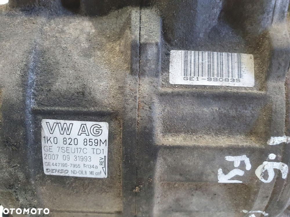 SPRĘŻARKA KLIMATYZACJI VW Golf V 1.6 FSI _ 1K0820859M - 9