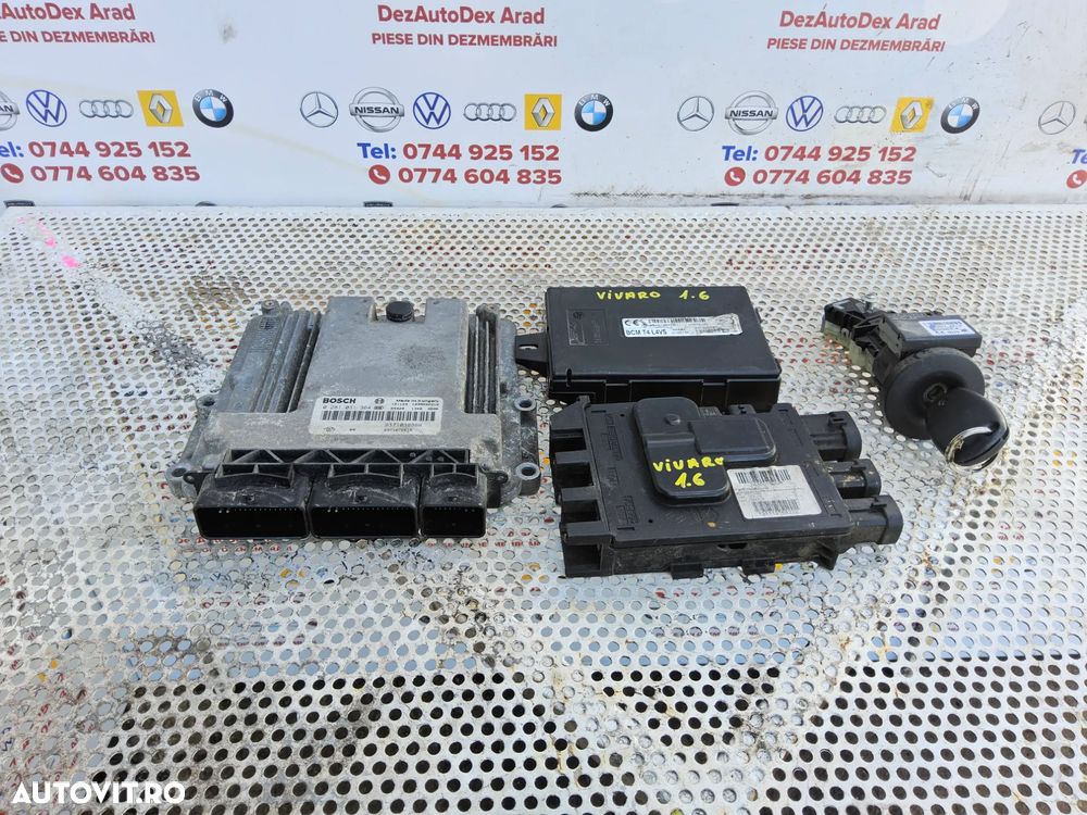 Kit Pornire Renault Trafic 1.6 Opel Vivaro Nissan nv300 ecu cip cheie modul Kit Pornire complet - 2