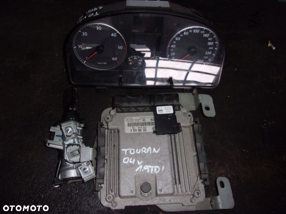 STEROWNIK ZESTAW STARTOWY VW TOURAN 1.9 TDI 03G906016A - 1