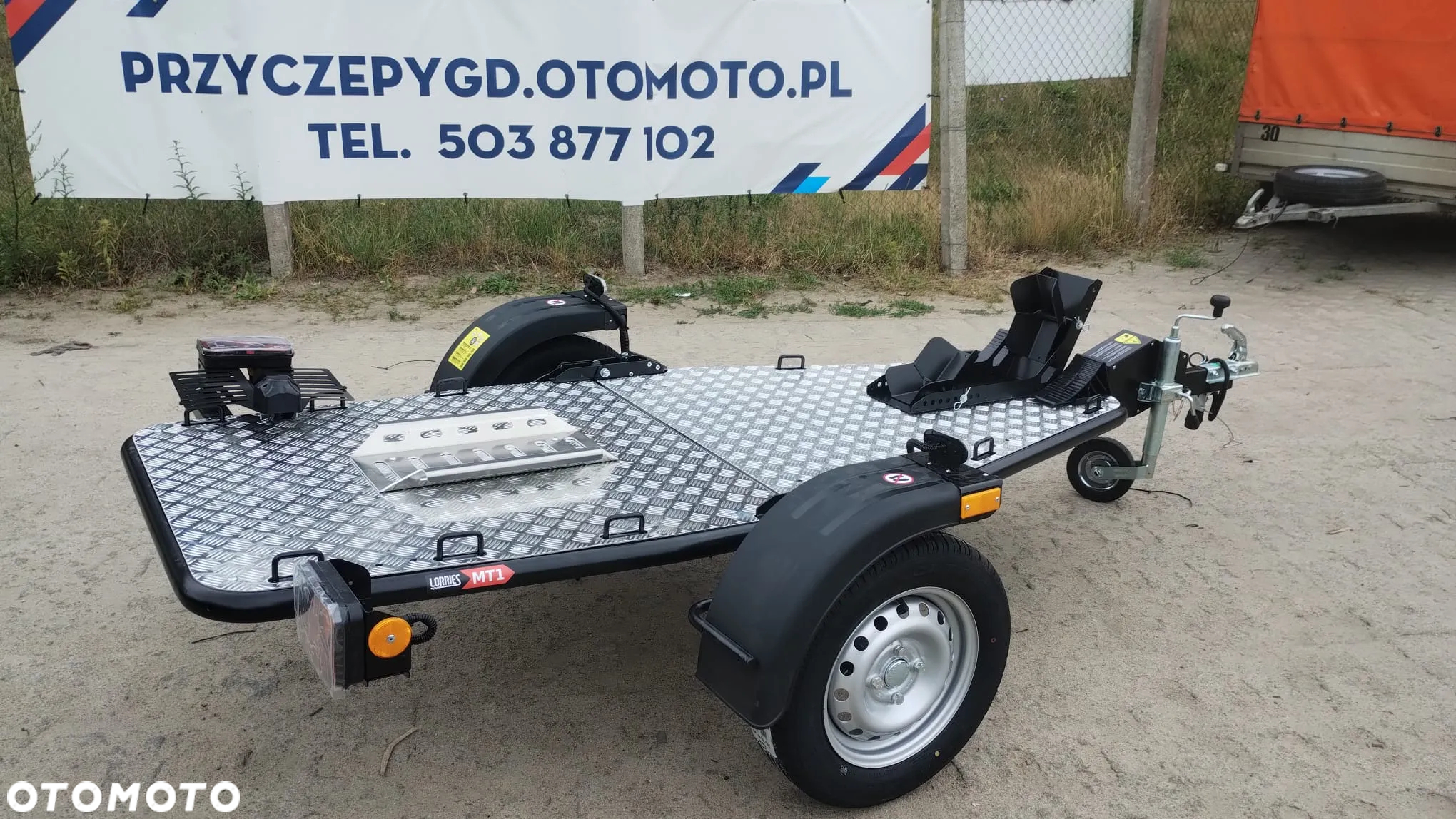 Lorries Przyczepa motocyklowa MT 1 składana uchylna 750kg - 6