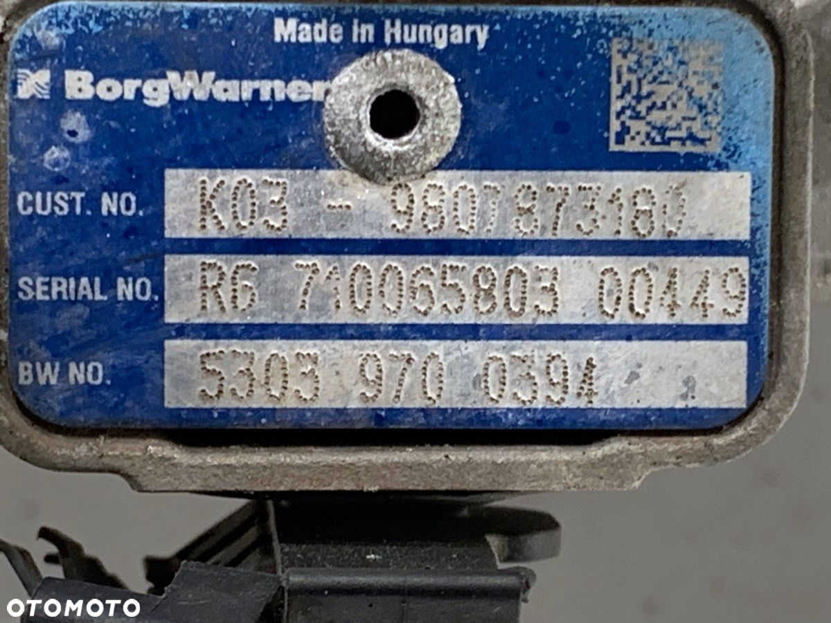 TURBOSPRĘŻARKA - 399.00 PLN - PEUGEOT 508 SW I (8E_) 2010 - 2018 2.0 BlueHDi 180 133 kW [180 KM] - 7