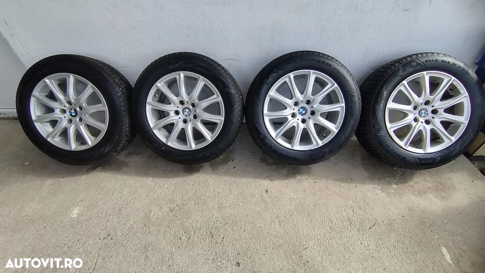 Set jante BMW KBA 48663 Aluett  8J17 Et 30 cu anvelope iarna 225/60/17 Dedicate BMW X3 F25 - 1