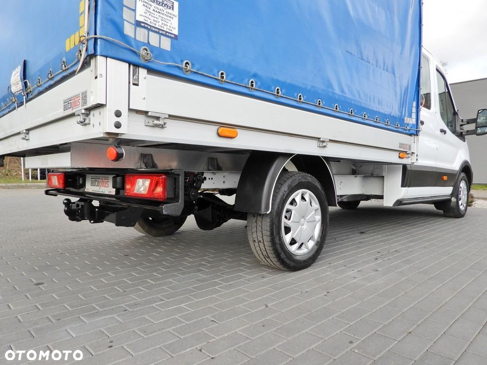 Ford TRANSIT SKRZYNIA PLANDEKA PODWÓJNA KABINA DOKA 7 MIEJSC TEMPOMAT LEDY KLIMATYZACJA  130KM - 16