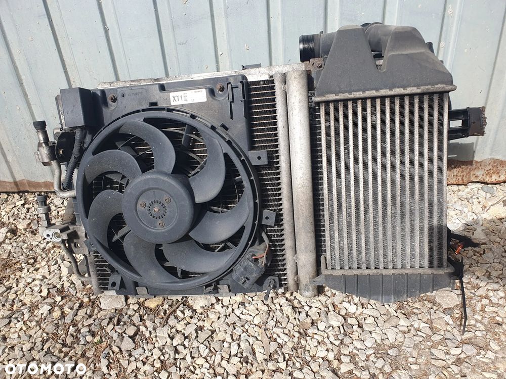 OPEL ASTRA H 1.9CDTI Z19DT KOMPLET CHŁODNICE WENTYLATORY ORYGINAŁ 0130303960 13132559 13213402 0130303304 24467444 - 1