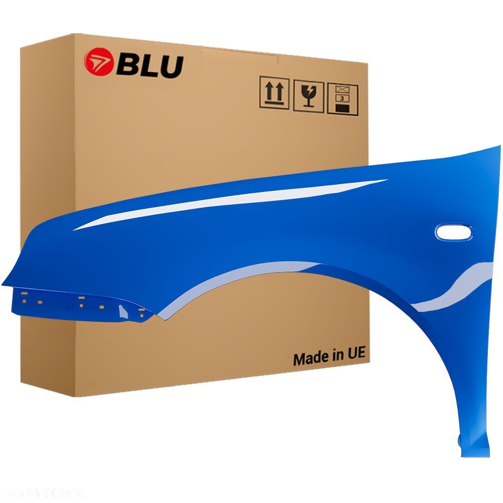 BLU Błotnik VW GOLF IV 4 LA5C lewy niebieski 97-06 przód ocynk SurfBlau - 1