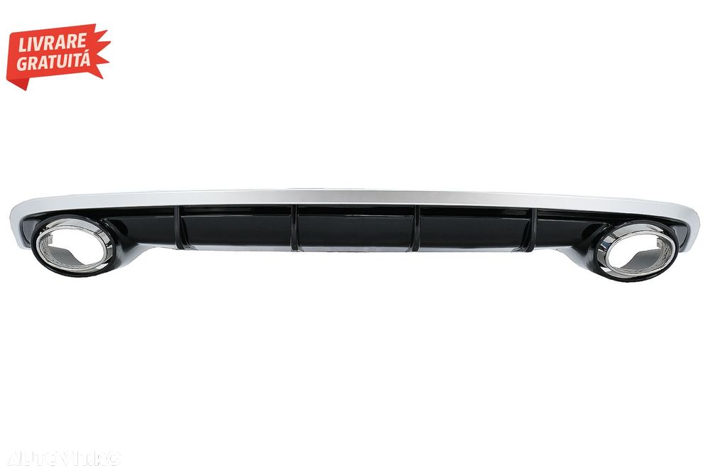 Difuzor Bara Spate si Ornamente Evacuare Audi A6 4G Facelift (2015-2018) RS6 Desig- livrare gratuita - 2