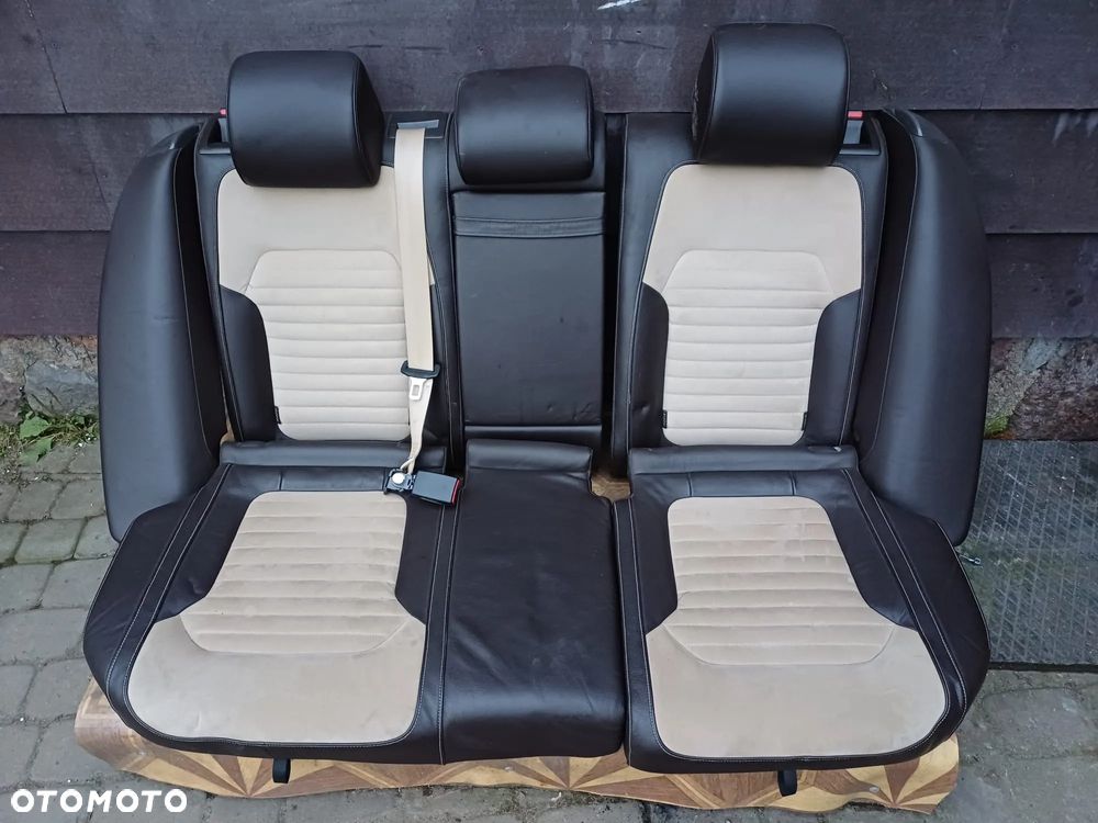 KANAPA TYŁ TYLNA Skóra VW PASSAT B7 KOMBI Brązowa - 1