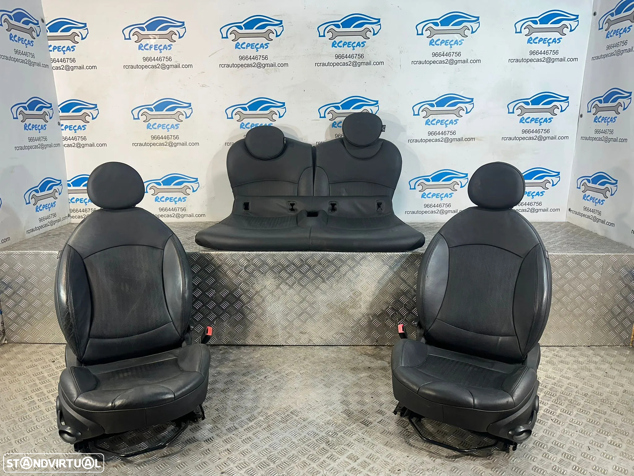 .Conjunto Bancos Pele Perfurada Mini Cooper S One R55 Clubman R56 2006 - 2013 - 2