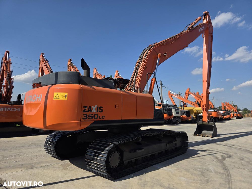 Hitachi ZX350LC, 8.053h, 40 tone, lung brate 20m, ad sapare 18m, cupa 1mc, contragreutate, senile late, consum mediu 25l/h, AC, protectie cabina, 3 pompe hidr Hitachi, revizie hidr efectuata, PROMOTIE 109.900 EUR+Tva - 4