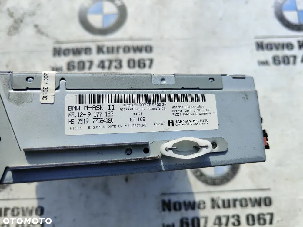 BMW E60 E61 E63 Czytnik nawigacji M-ASK 9177123 - 4