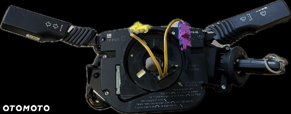 Manetka Przełącznik zespolony Taśma Airbag Stacyjka Kluczyk Opel Vectra C 13132477 - 1