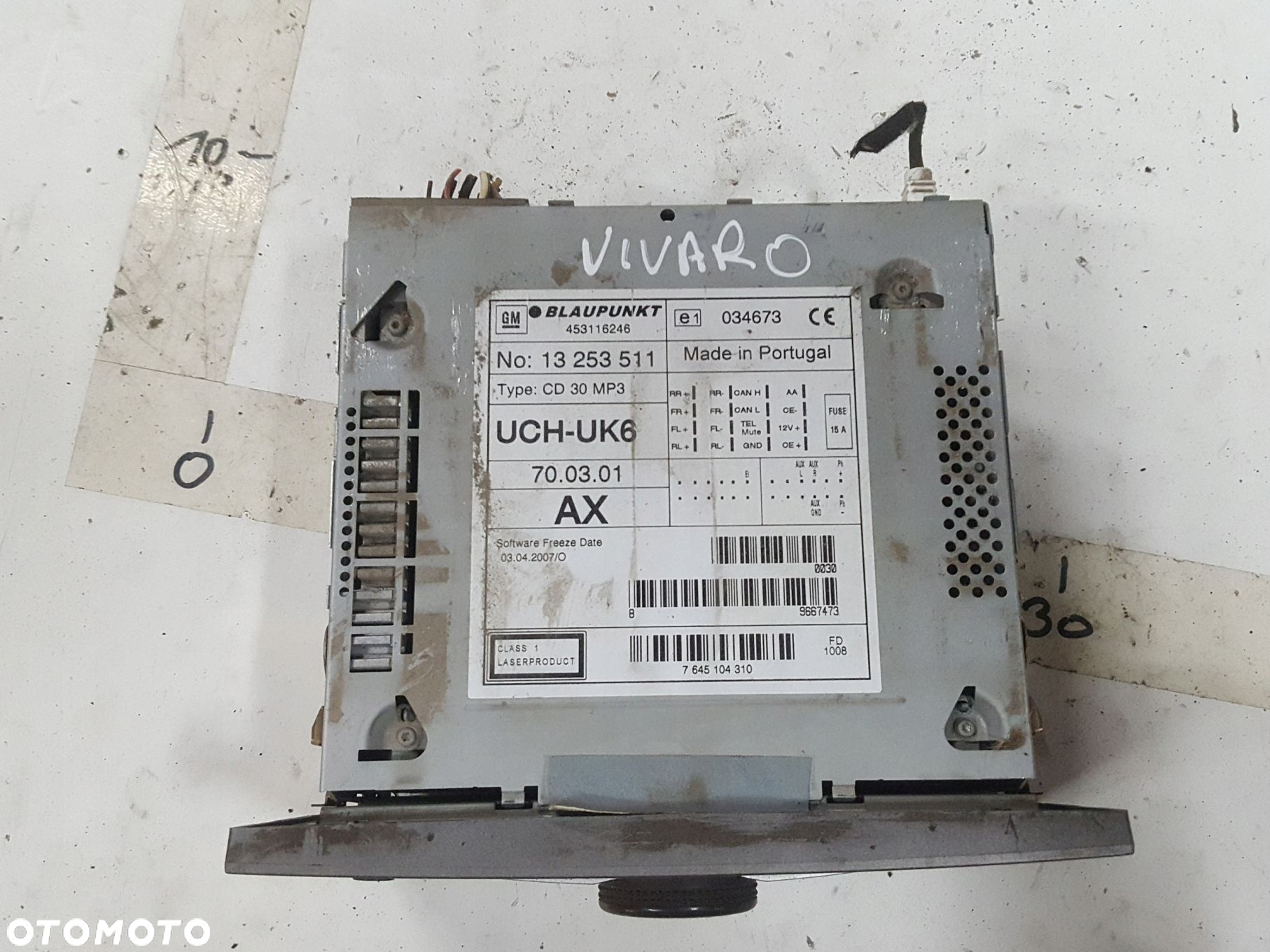 OPEL VIVARO II LIFT 06-14r RADIO CD 30 MP3 - 2