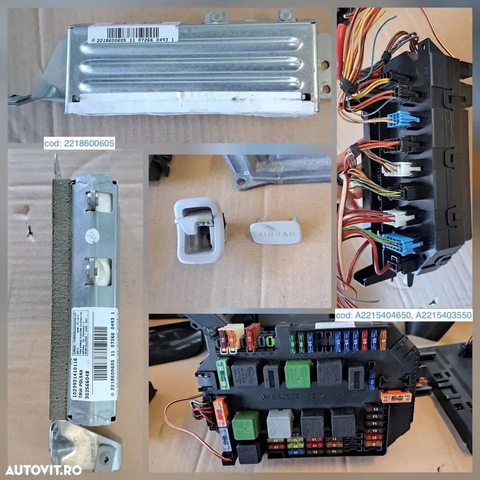 Difuzor harman/kardon modul usa dr f confort ecu modul control incalzire navigatie cutie relee airbag lateral coloana volan ansamblu stergator mercedes s class w221 2005 - 2013 - 8