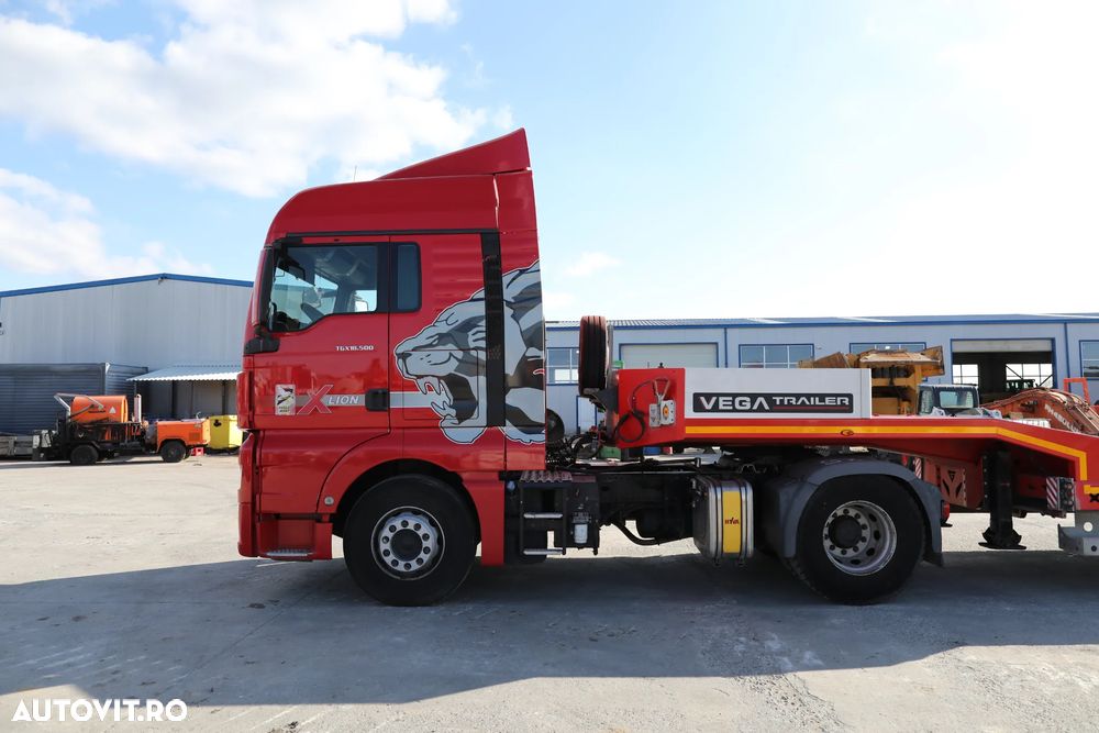 MAN TGX 18.500 4x2 LLS + Trailer Vega 3 axe lowbed - 8