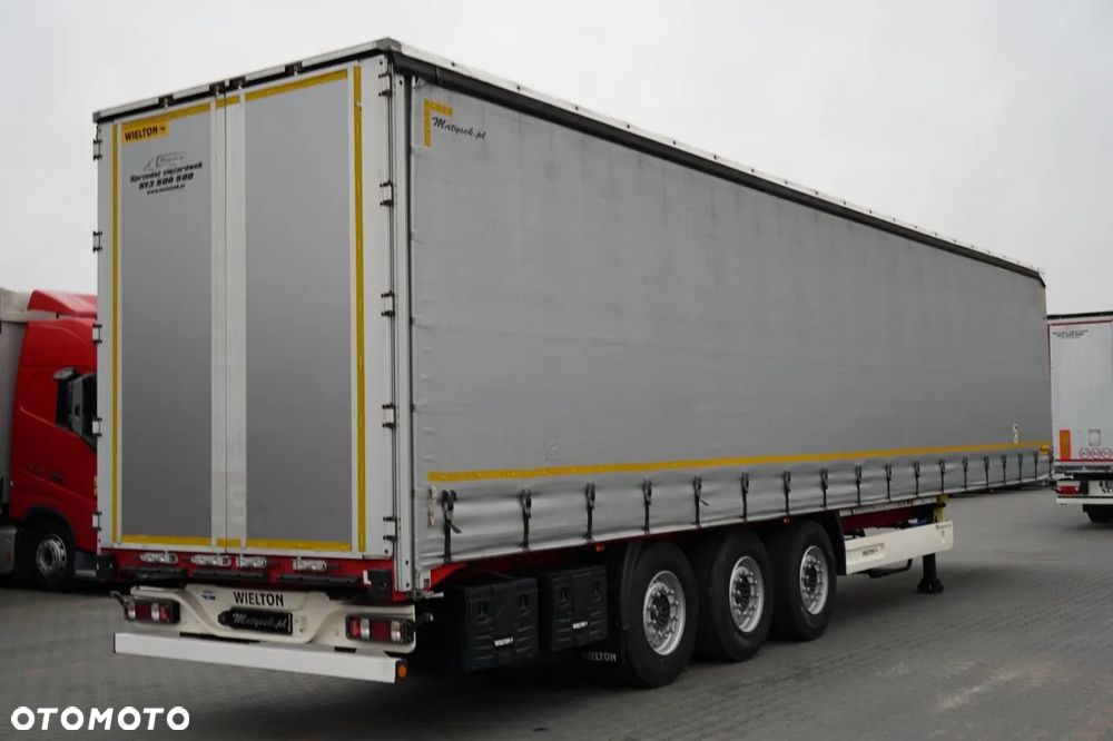 Wielton FIRANKA STANDARD / MULDA DO STALI - 9 M / OŚ PODNOSZONA / SAF / MAŁO UŻYWANA - 6