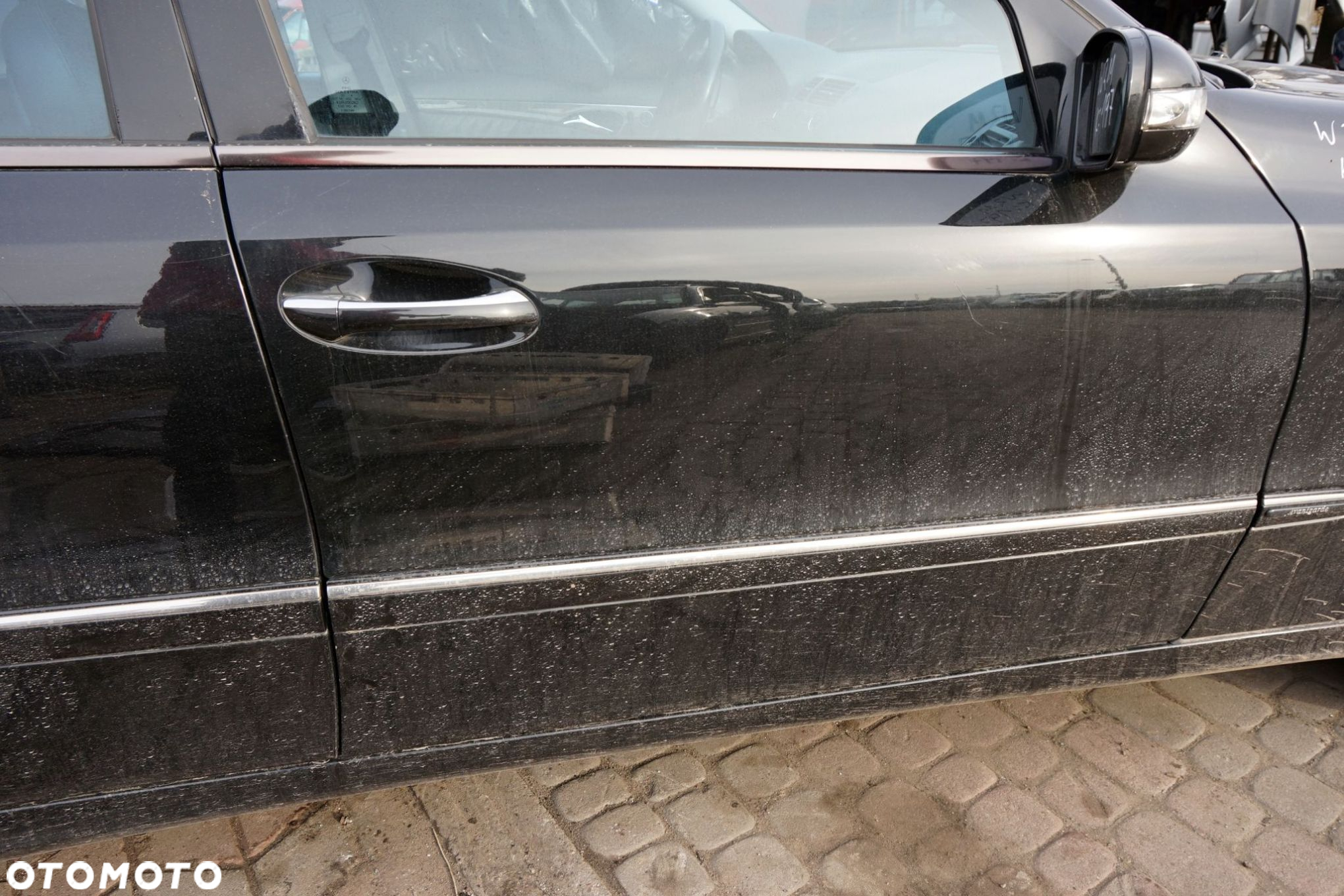 DRZWI PRZEDNIE PRAWE E-KLASA W211 KOMBI 197  CZARNY MERCEDES 2002-2006 - 3