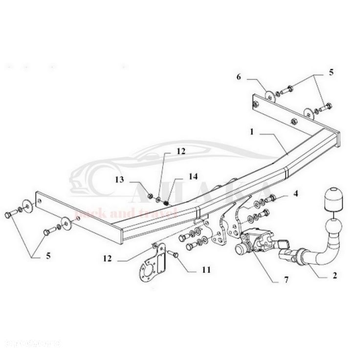 Hak Holowniczy Automat Do Skoda Fabia I Kombi 2001-2007 - 3